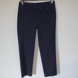 Ann Taylor Factory size 0 navy with white & blush